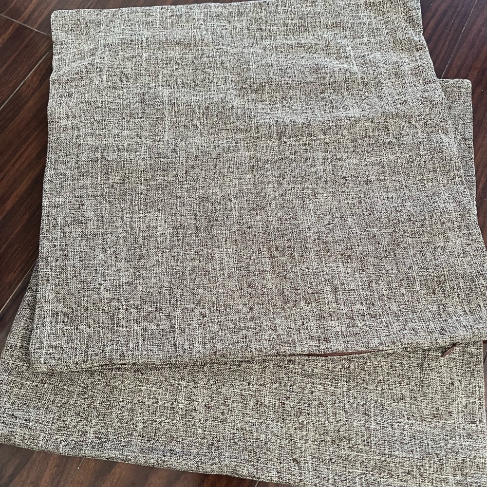 MIULEE Pack of 2 Decorative Linen Burlap Pillow Cover 16in X 16in Brown